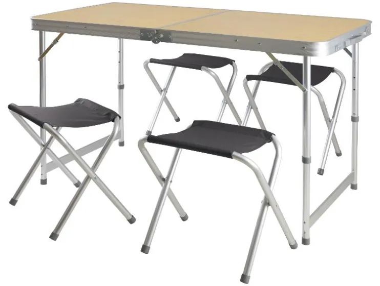 Juego de muebles de camping, 5 piezas.
