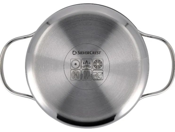 Juego de ollas, 5 piezas, acero inoxidable, Premium