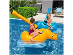 Juego de piscina Rhino Rumble™, con asas resistentes.