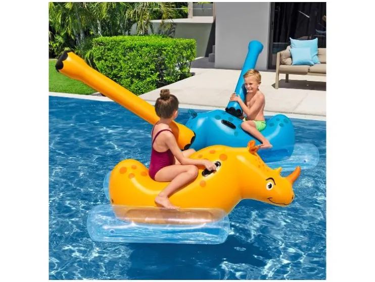 Juego de piscina Rhino Rumble™, con asas resistentes.