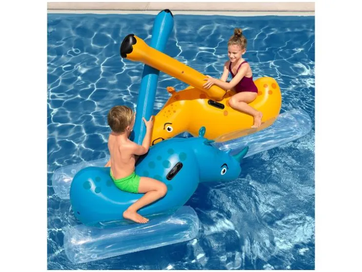 Juego de piscina Rhino Rumble™, con asas resistentes.