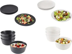 Juego de platos y cuencos, 4 piezas.