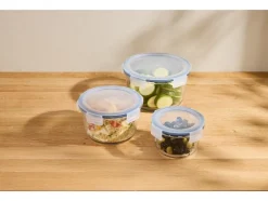 Juego de recipientes de vidrio para alimentos