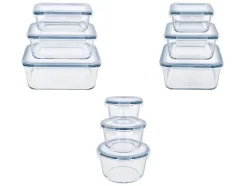 Juego de recipientes de vidrio para alimentos