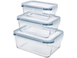 Juego de recipientes de vidrio para alimentos