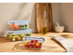 Juego de recipientes de vidrio para alimentos