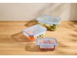 Juego de recipientes de vidrio para alimentos