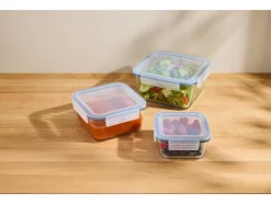 Juego de recipientes de vidrio para alimentos