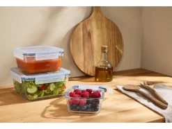 Juego de recipientes de vidrio para alimentos