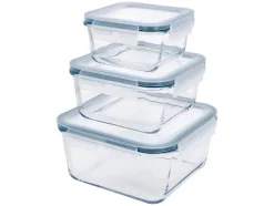 Juego de recipientes de vidrio para alimentos