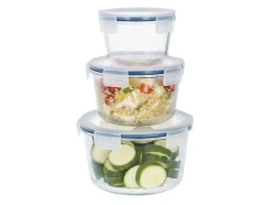 Juego de recipientes de vidrio para alimentos