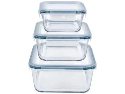 Juego de recipientes de vidrio para alimentos