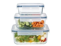 Juego de recipientes de vidrio para alimentos
