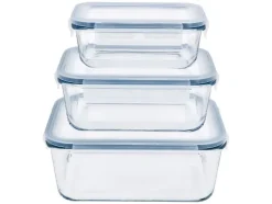 Juego de recipientes de vidrio para alimentos