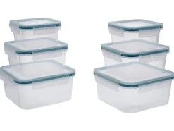 Juego de recipientes herméticos, 6 unidades.