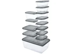 Juego de recipientes herméticos, 13 piezas.