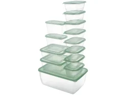 Juego de recipientes herméticos, 13 piezas.