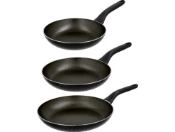 Juego de sartenes de aluminio, 3 pzas.