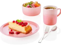 Juego de vajilla, platos / cuencos / tazas, 12 piezas, porcelana.