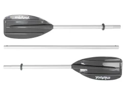 Kayak de nailon, sistema de 3 cámaras de aire, con 2 remos dobles.