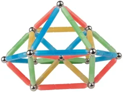 Kit de construcción magnético brillante, 56 piezas / Kit de construcción magnético colorido, 60 piezas