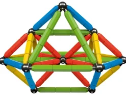 Kit de construcción magnético brillante, 56 piezas / Kit de construcción magnético colorido, 60 piezas