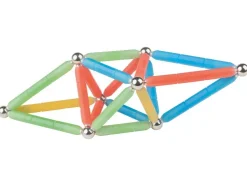 Kit de construcción magnético brillante, 56 piezas / Kit de construcción magnético colorido, 60 piezas