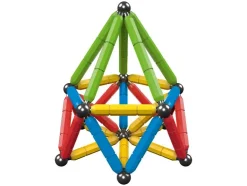 Kit de construcción magnético brillante, 56 piezas / Kit de construcción magnético colorido, 60 piezas