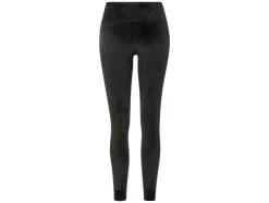 Leggings de terciopelo para mujer, con puños.