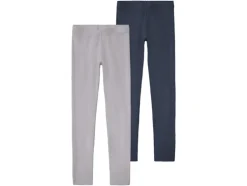 Leggings para niña, 2 unidades, alto contenido de algodón.