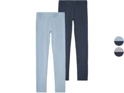 Leggings para niña, 2 unidades, alto contenido de algodón.