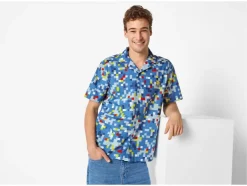 Lidl Camisa casual de hombre, con botonadura completa.
