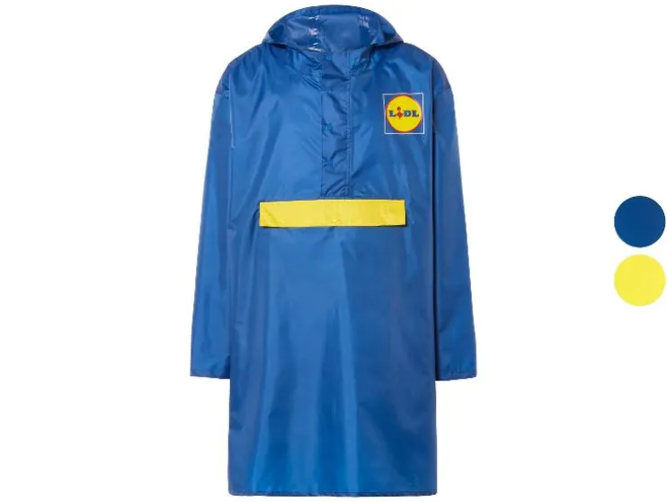 Lidl Poncho de lluvia para hombre / mujer, resistente al viento y al agua.