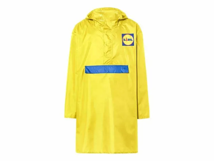 Lidl Poncho de lluvia para hombre / mujer, resistente al viento y al agua.