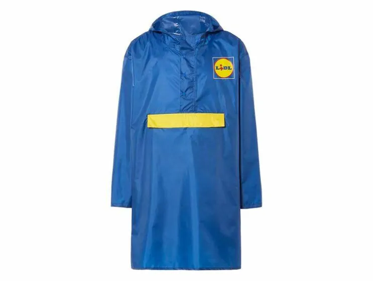 Lidl Poncho de lluvia para hombre / mujer, resistente al viento y al agua.