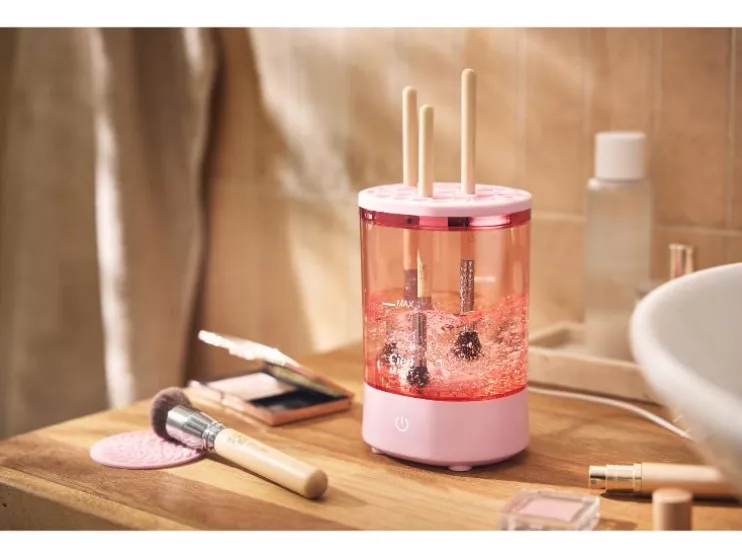 Limpiador eléctrico de brochas de maquillaje
