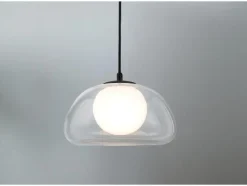 Lámpara colgante LED, pantalla de cristal de alta calidad.
