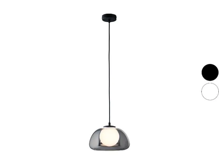 Lámpara colgante LED, pantalla de cristal de alta calidad.