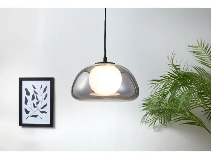 Lámpara colgante LED, pantalla de cristal de alta calidad.