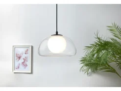 Lámpara colgante LED, pantalla de cristal de alta calidad.