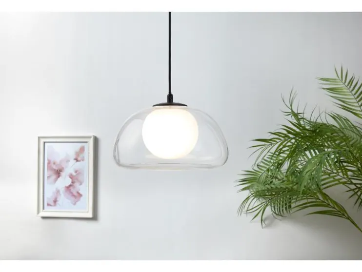 Lámpara colgante LED, pantalla de cristal de alta calidad.