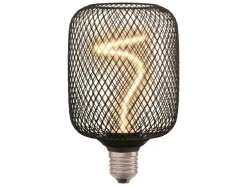 Lámpara con filamento en espiral en carcasa de metal »Globe 125 / Square 100«