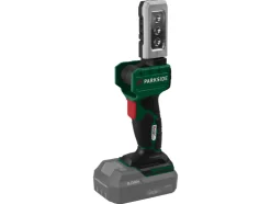Lámpara de mano LED recargable de 20V »PLHLA 20 Li A1« y lámpara de mano LED recargable de 20V »PLHLA 20-Li C1«, sin batería ni cargador.