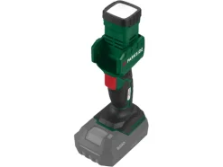 Lámpara de mano LED recargable de 20V »PLHLA 20 Li A1« y lámpara de mano LED recargable de 20V »PLHLA 20-Li C1«, sin batería ni cargador.