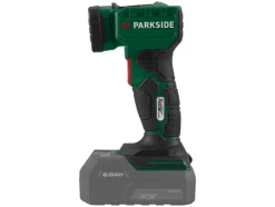 Lámpara de mano LED recargable de 20V »PLHLA 20 Li A1« y lámpara de mano LED recargable de 20V »PLHLA 20-Li C1«, sin batería ni cargador.