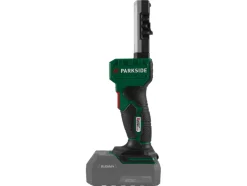 Lámpara de mano LED recargable de 20V »PLHLA 20 Li A1« y lámpara de mano LED recargable de 20V »PLHLA 20-Li C1«, sin batería ni cargador.