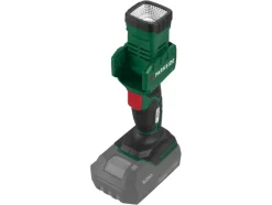 Lámpara de mano LED recargable de 20V »PLHLA 20 Li A1« y lámpara de mano LED recargable de 20V »PLHLA 20-Li C1«, sin batería ni cargador.