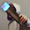 Lámpara de mesa LED / Antorcha, con soporte de pared.