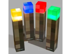 Lámpara de mesa LED / Antorcha, con soporte de pared.