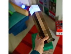 Lámpara de mesa LED / Antorcha, con soporte de pared.